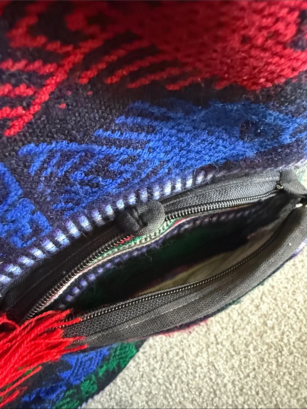 Bohemian Multicolor Woven Backpack